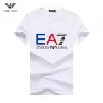 armani t-shirt rainbow ea7 white